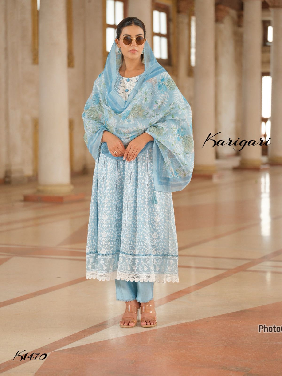 karigari by DKH k1470 Premium organza 3 pc suit set