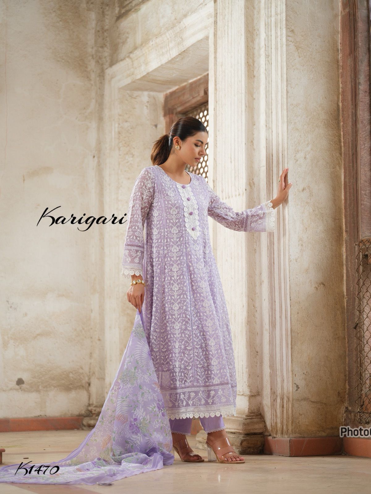 karigari by DKH k1470 Premium organza 3 pc suit set