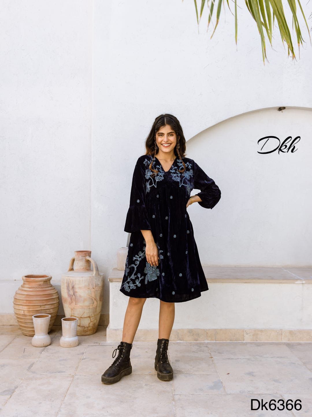 DKH Dk6366 Premium velvet tunic