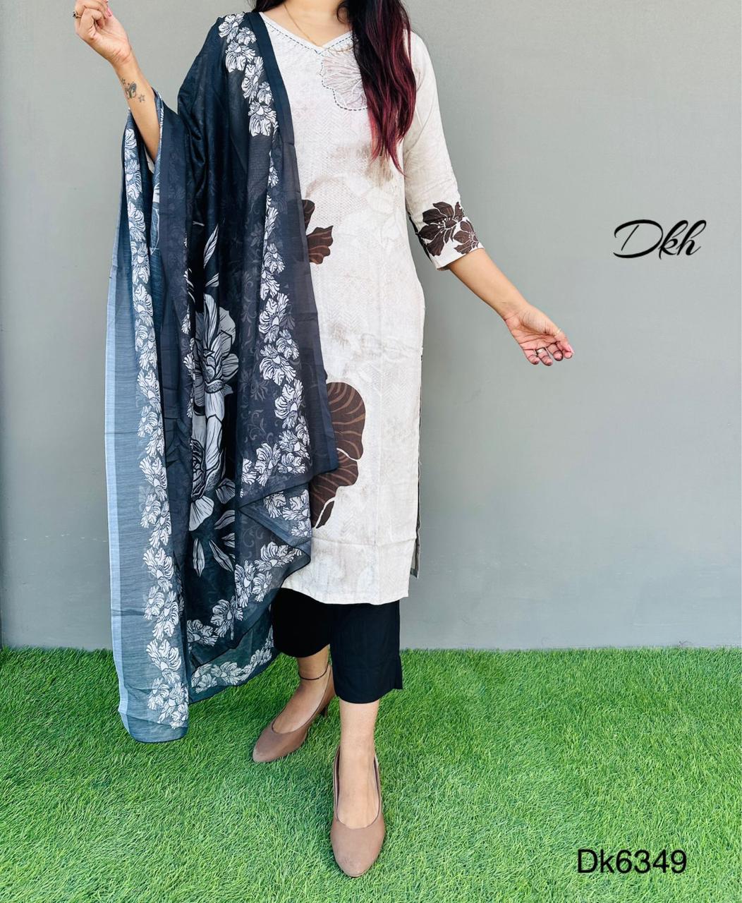 DKH Dk6349 Premium rayon 3 pc suit set