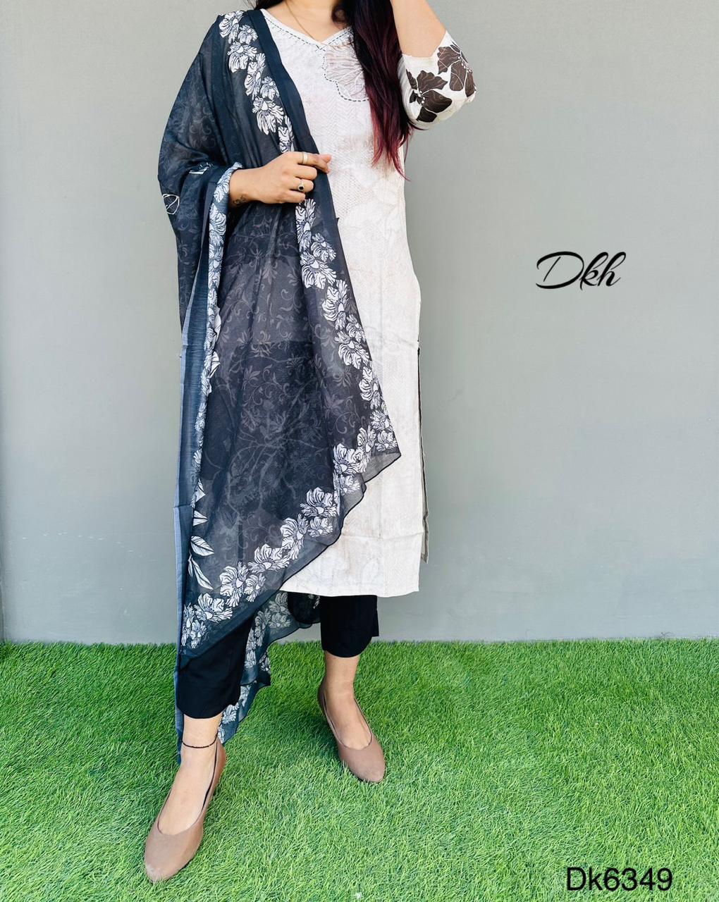 DKH Dk6349 Premium rayon 3 pc suit set