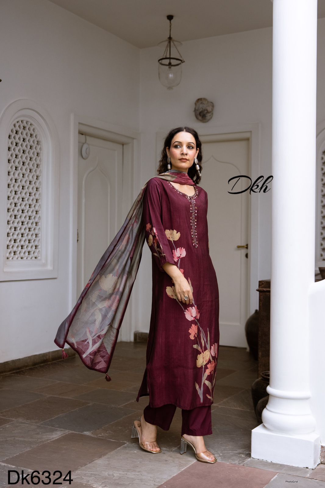 DKH Dk6324 Premium modal muslin 3 pc suit set