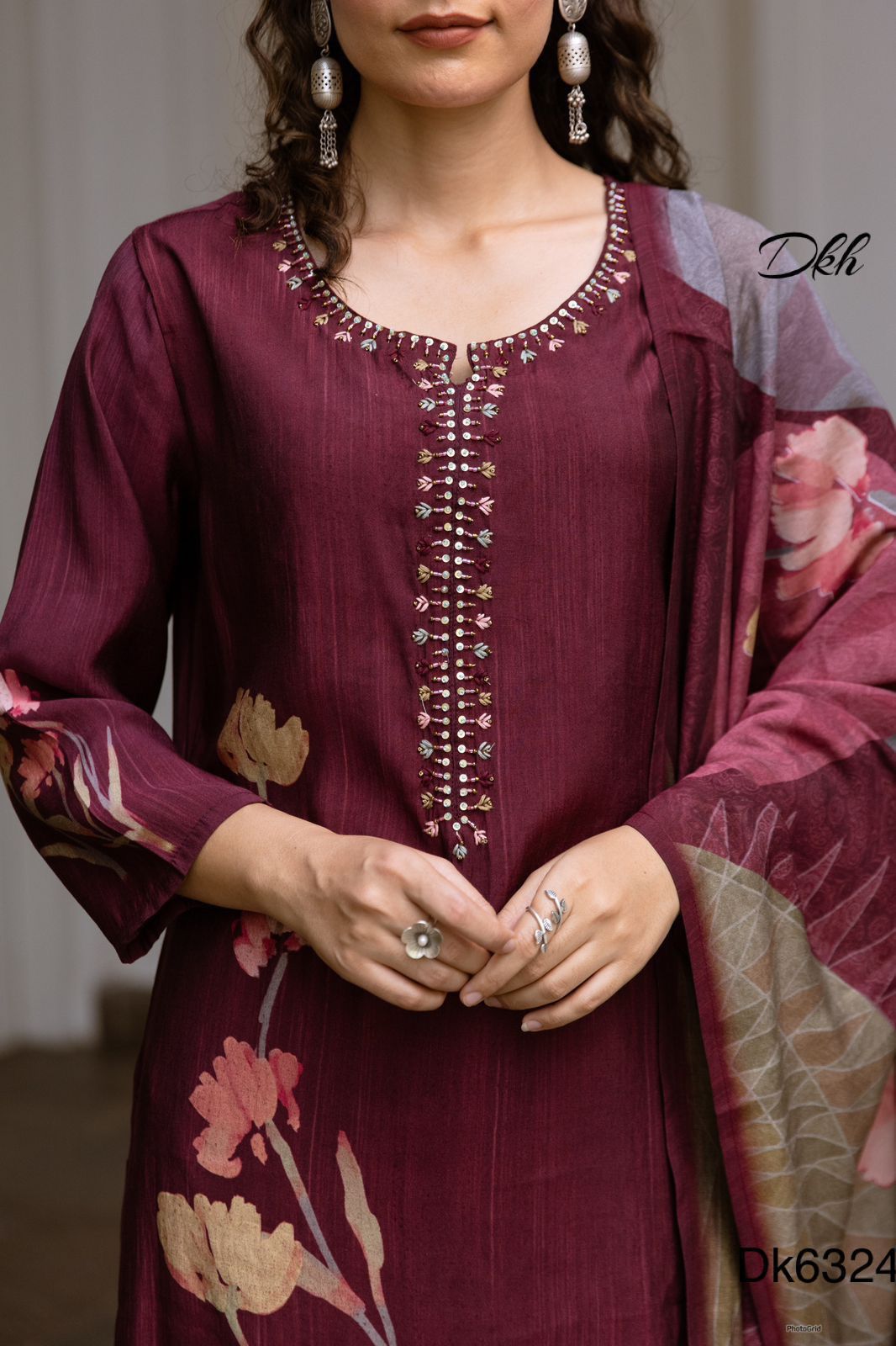 DKH Dk6324 Premium modal muslin 3 pc suit set