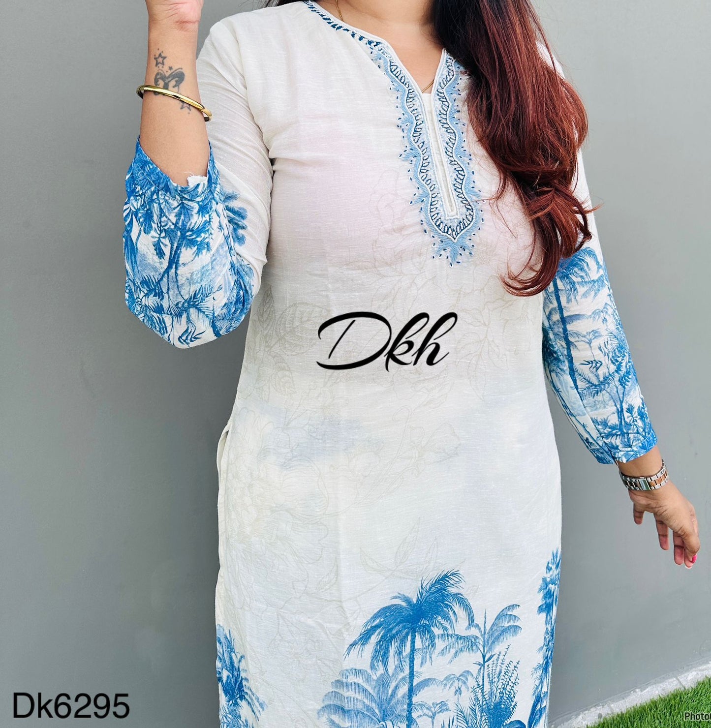 DKH DK6295 Premium pure linen coord set