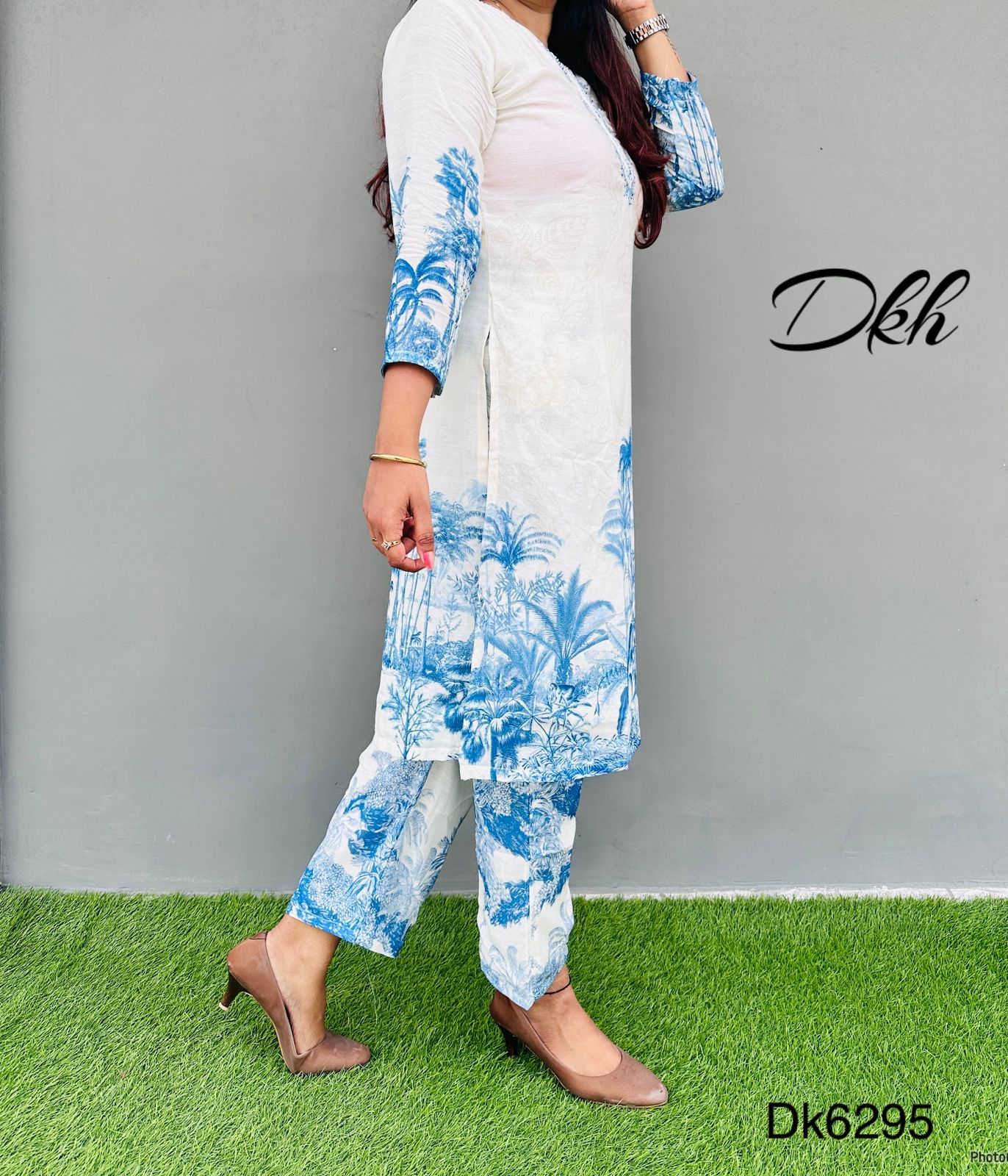 DKH DK6295 Premium pure linen coord set