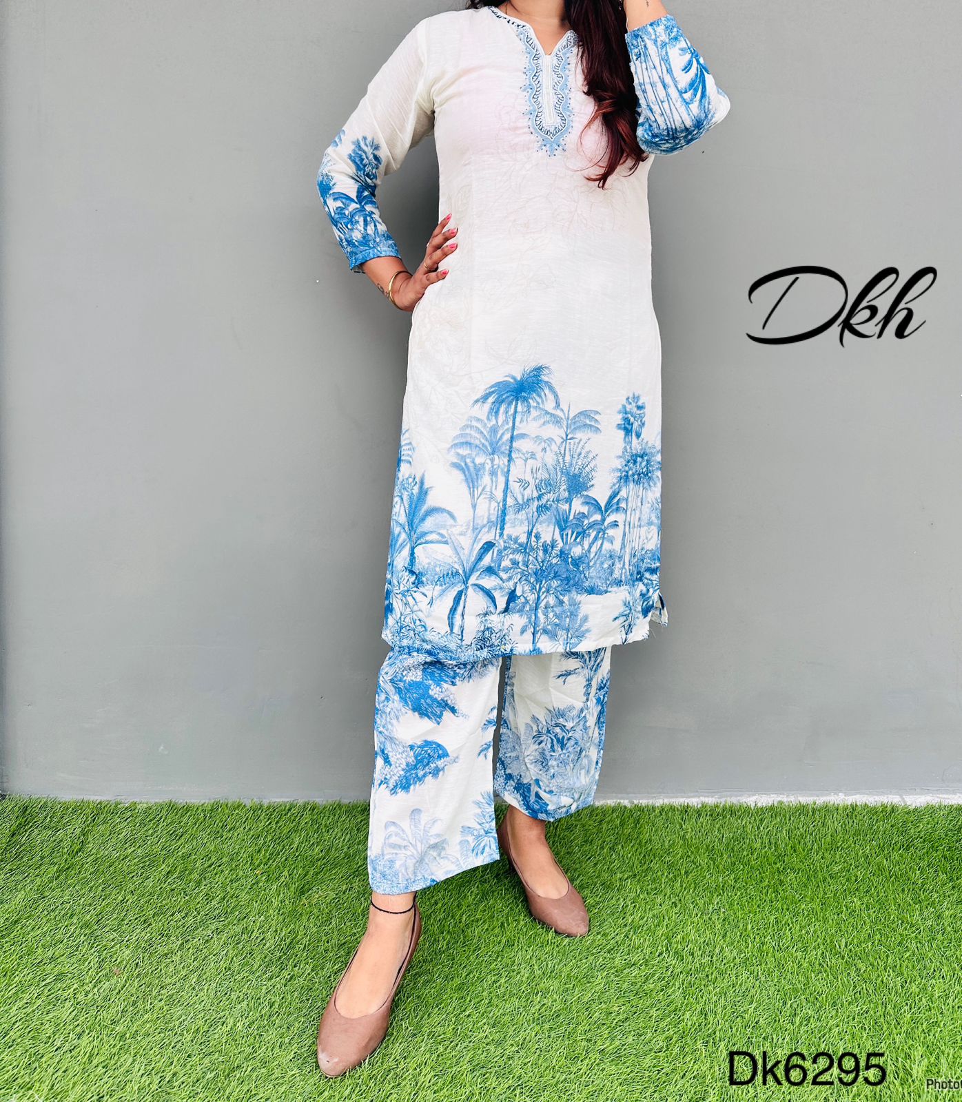 DKH DK6295 Premium pure linen coord set