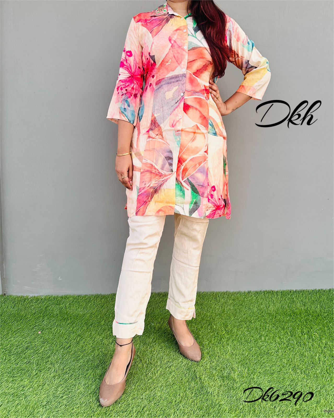 Dkh Dk6290 Premium pure maslin printed coord sets