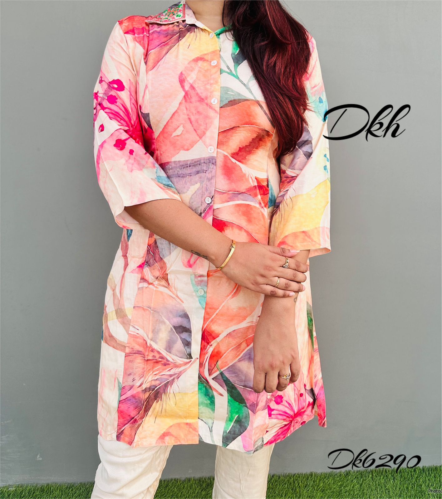 Dkh Dk6290 Premium pure maslin printed coord sets