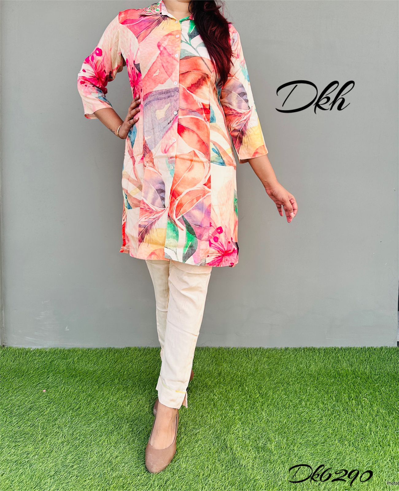 Dkh Dk6290 Premium pure maslin printed coord sets
