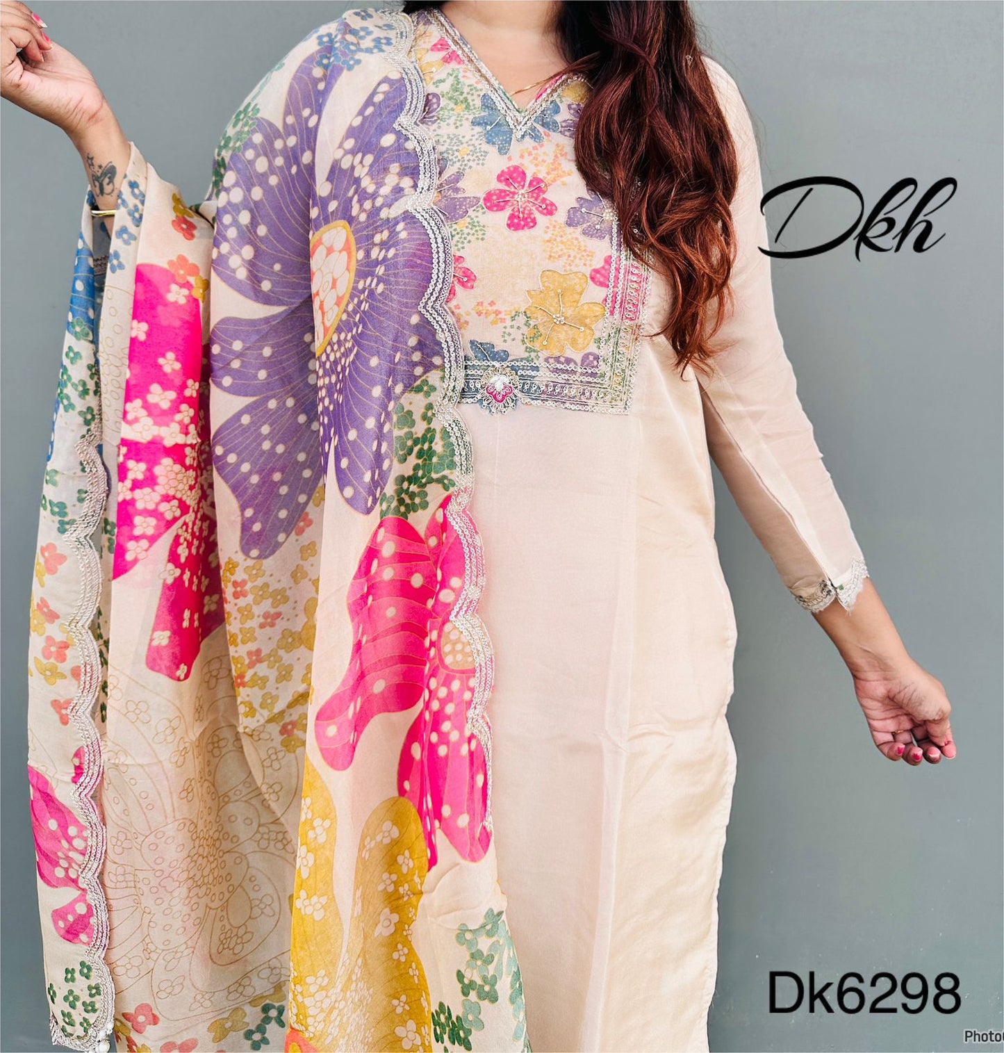DKH dk6298 Premium pure tissue 3 pc suit set
