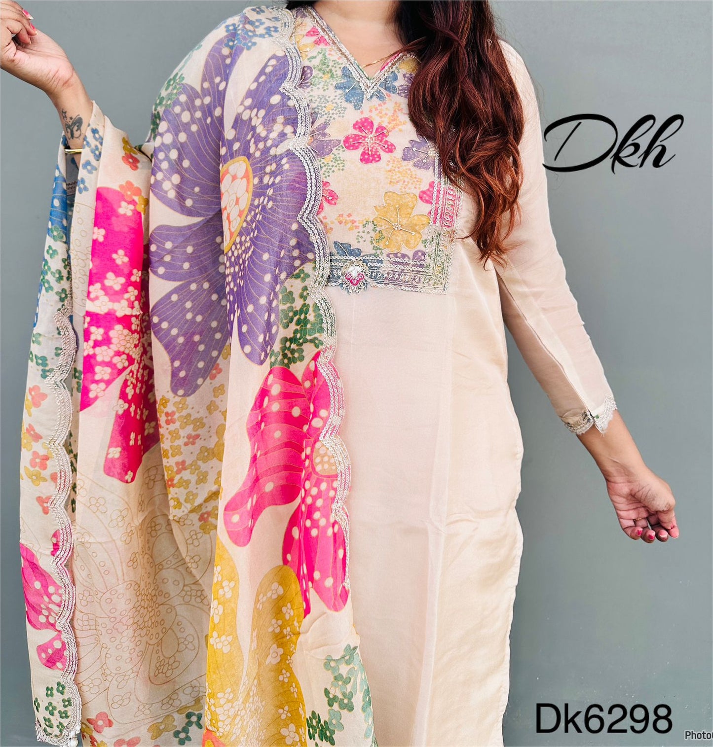 DKH dk6298 Premium pure tissue 3 pc suit set
