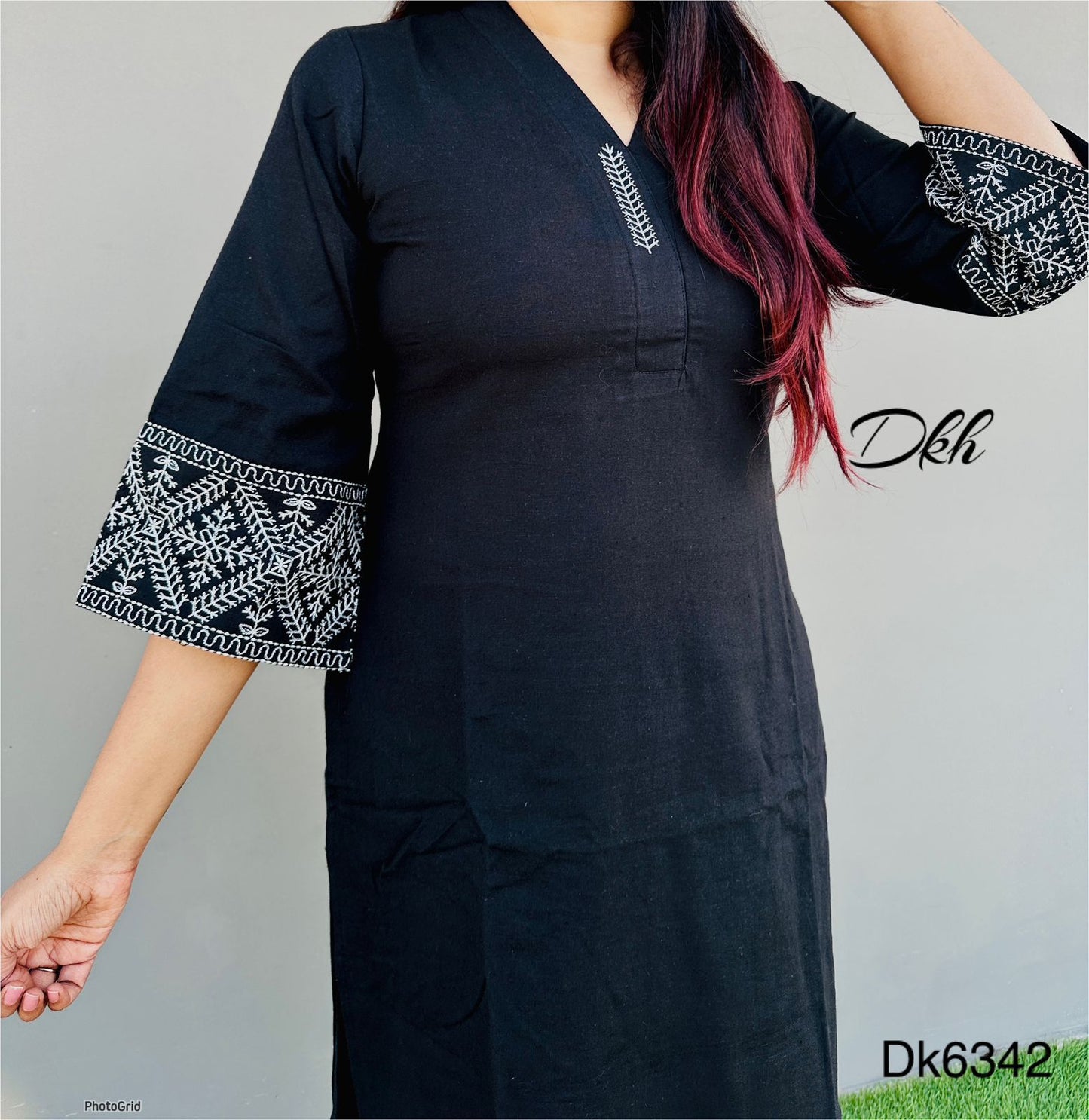 DKH Dk6342 Premium cotton flex 2 pc kurti pant set