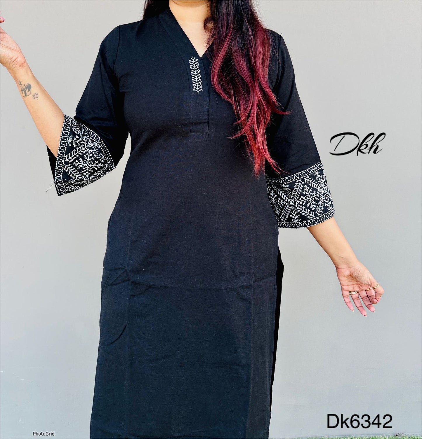 DKH Dk6342 Premium cotton flex 2 pc kurti pant set