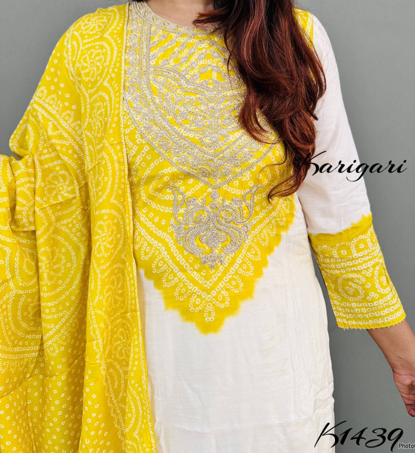 karigari by DKH k1439 Premium silk 3 pc suit set