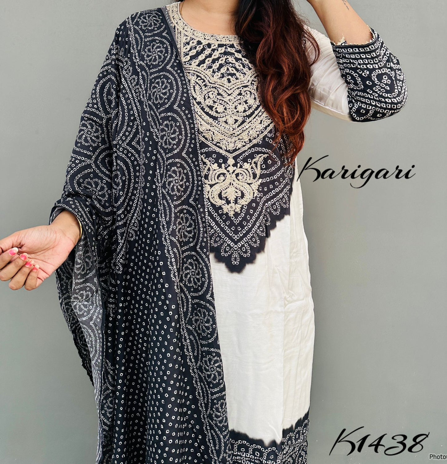 karigari by DKH k1438 Premium silk 3 pc suit set