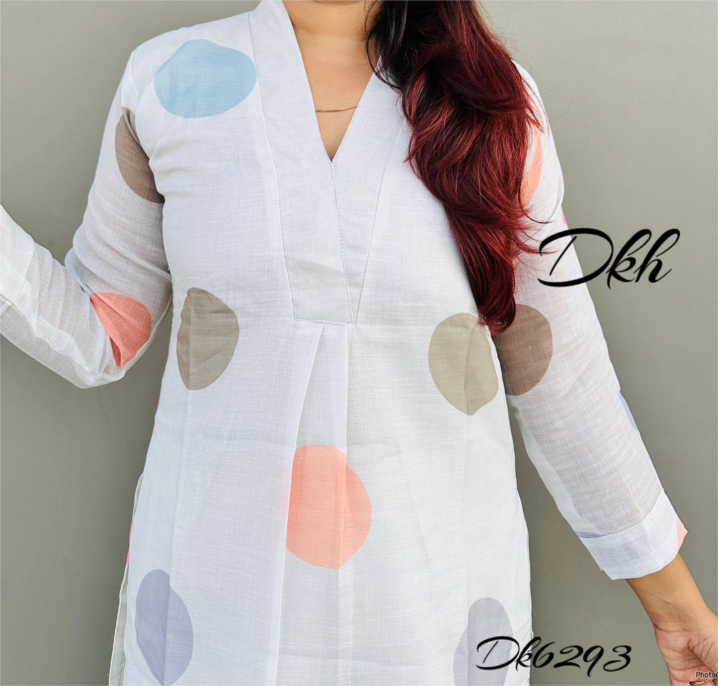 DKH Dk6293 Premium linen kurti plazo set