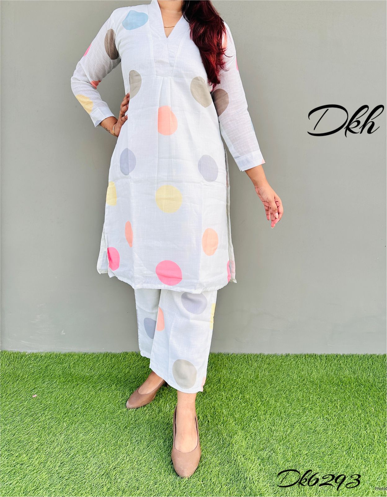DKH Dk6293 Premium linen kurti plazo set