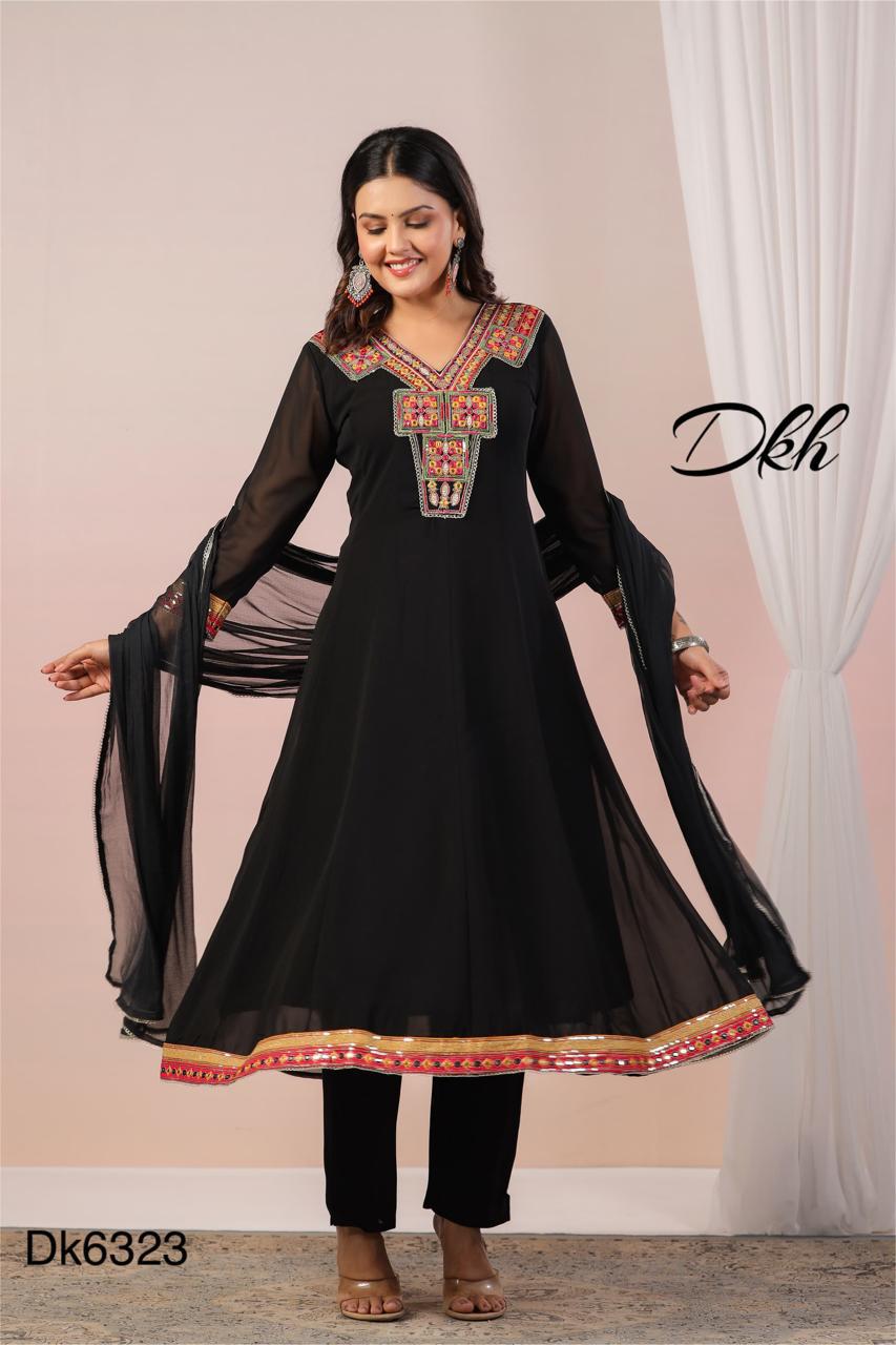 DKH dk6323 Premium georgette 3 pc suit set