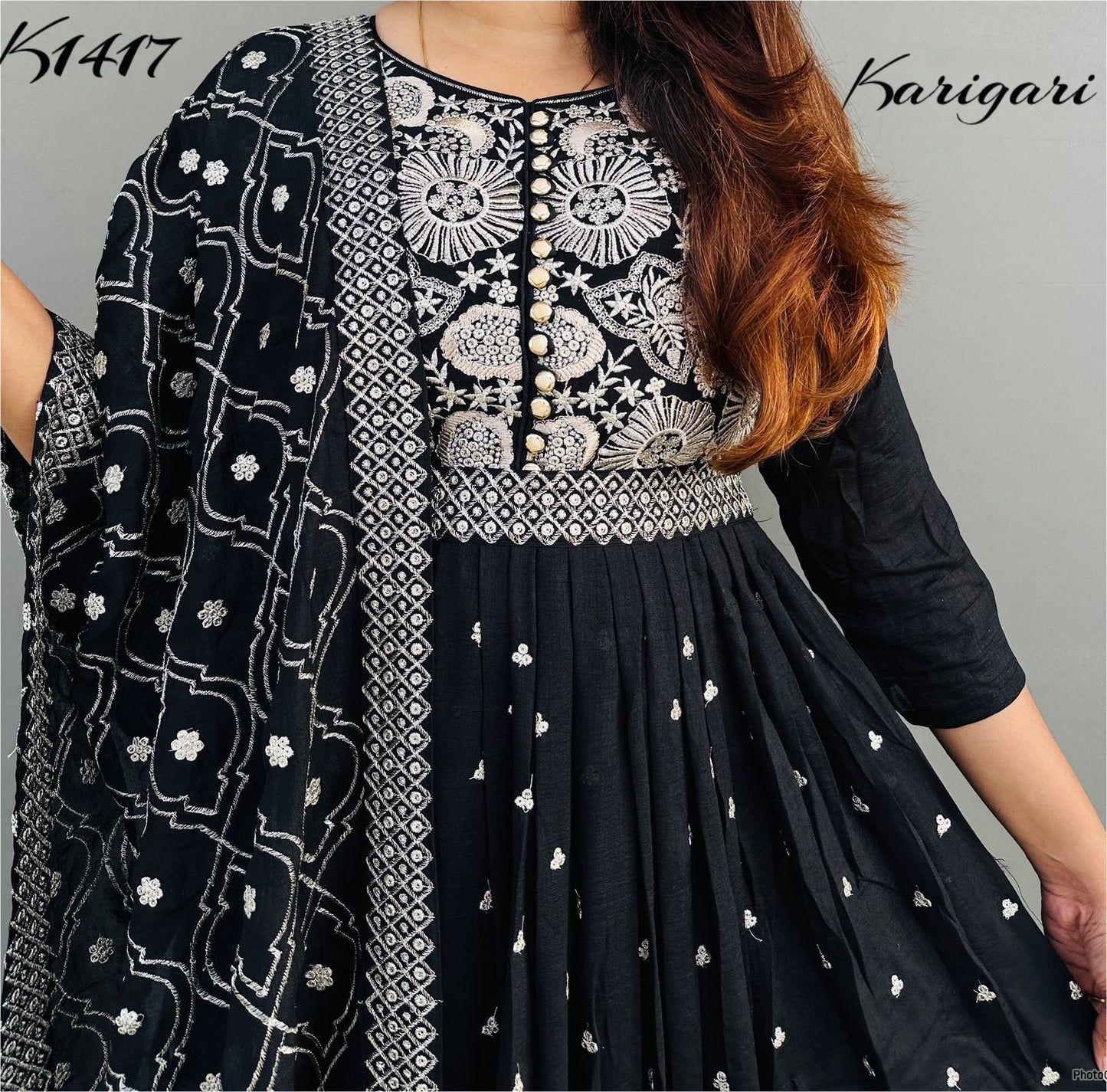 karigari by Dkh k1417 Premium Vichitra silk gown