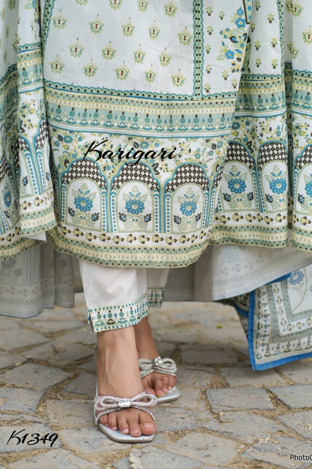 karigari by DKH K1349 Premium cotton anarkali suit