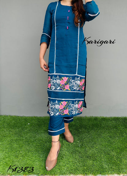 karigari by DKH k1383 Premium pure organza 3 pc suit set