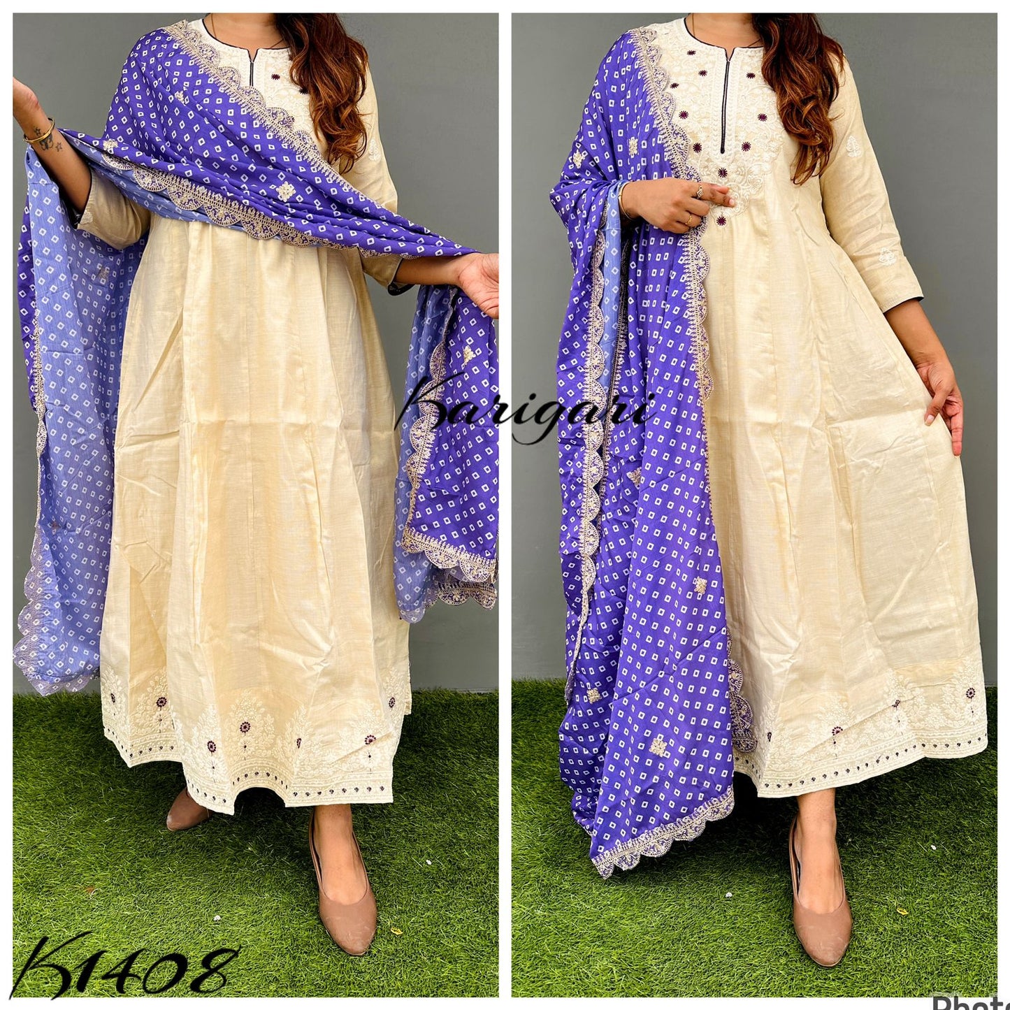 Karigari by DKH k1408 Premium kerala silk embellished