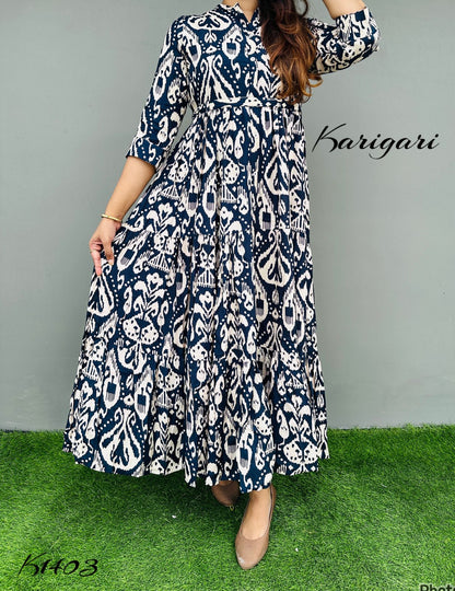 *karigari by DKH * k1403 Premium Russian silk & gown