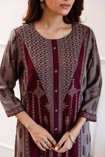 karigari by DKH K1542 Premium German rayon pant set 2 pc