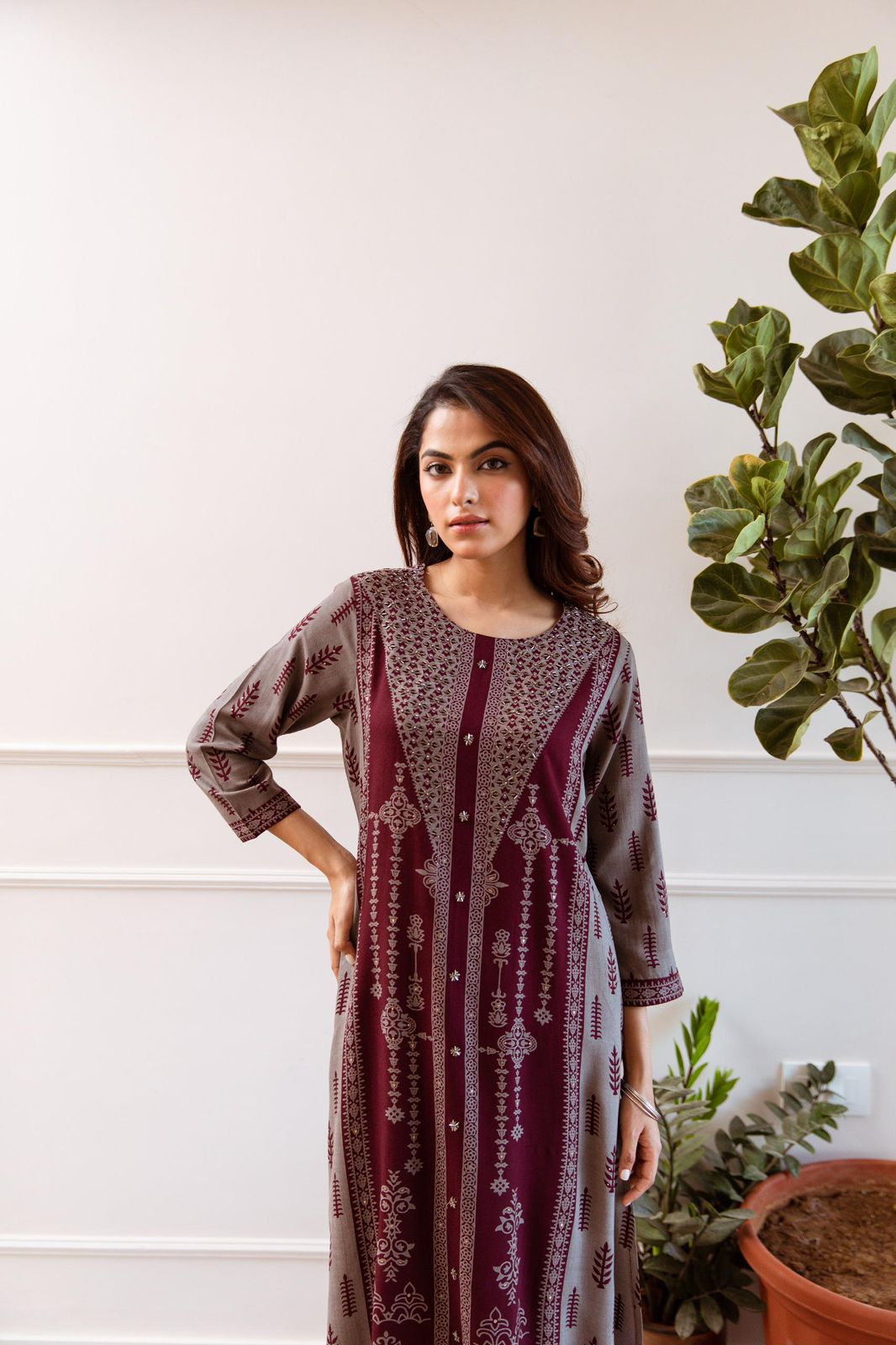 karigari by DKH K1542 Premium German rayon pant set 2 pc