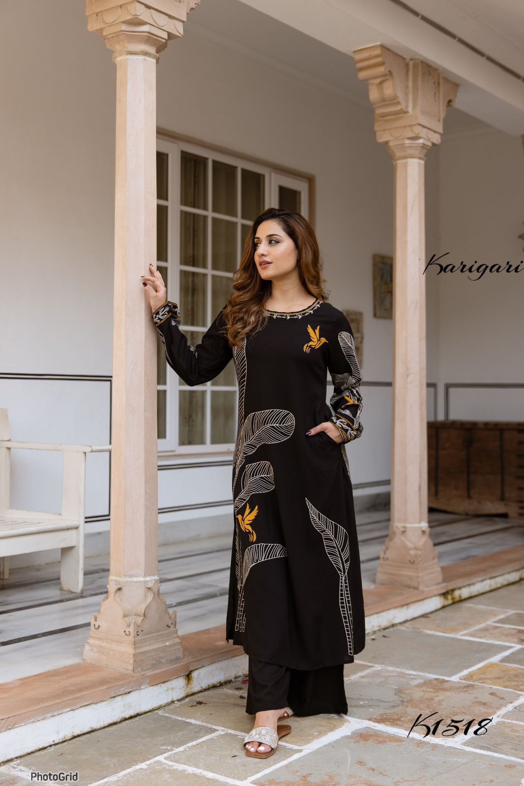 karigari by Dkh k1518 Premium German rayon  2 pc