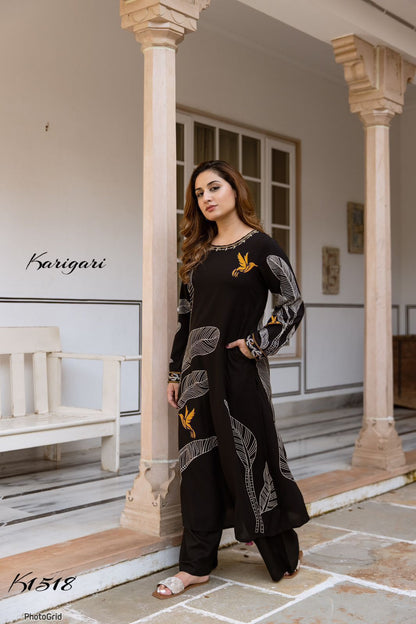 karigari by Dkh k1518 Premium German rayon  2 pc