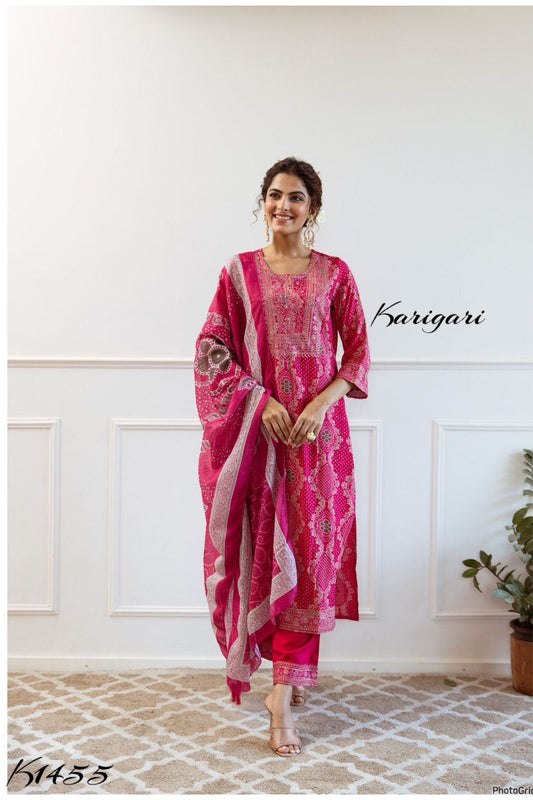 karigari by DKH k1455 Premium modal muslin 3 pc