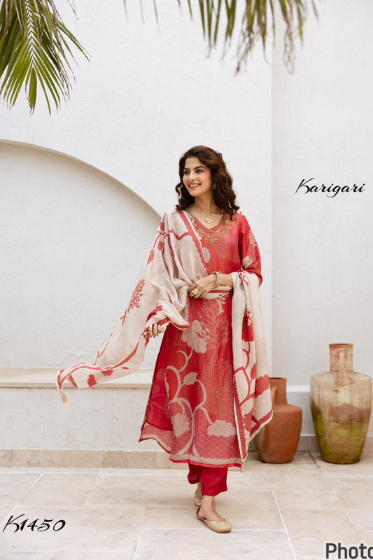 karigari by DKH k1450 Premium tissue shimmer 3 pc