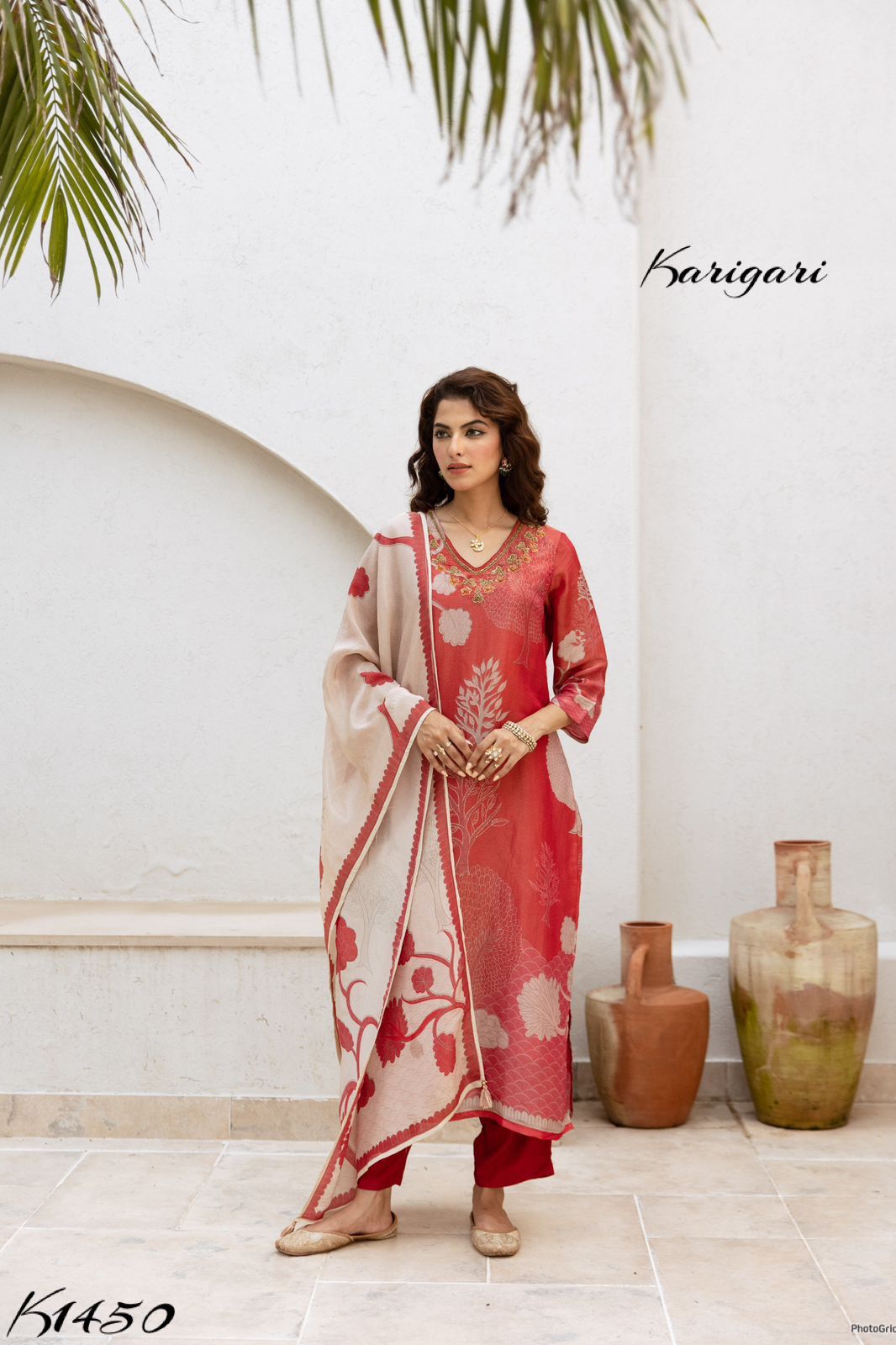 karigari by DKH k1450 Premium tissue shimmer 3 pc