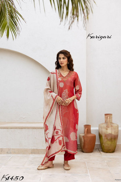 karigari by DKH k1450 Premium tissue shimmer 3 pc