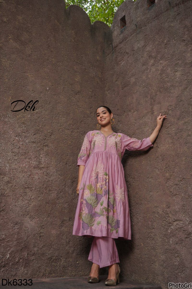 DKH Dk6333  Premium roman silk 3 pc suit set