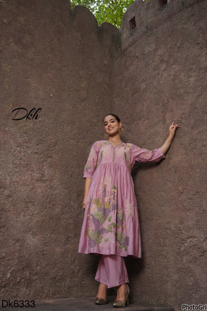 DKH Dk6333  Premium roman silk 3 pc suit set