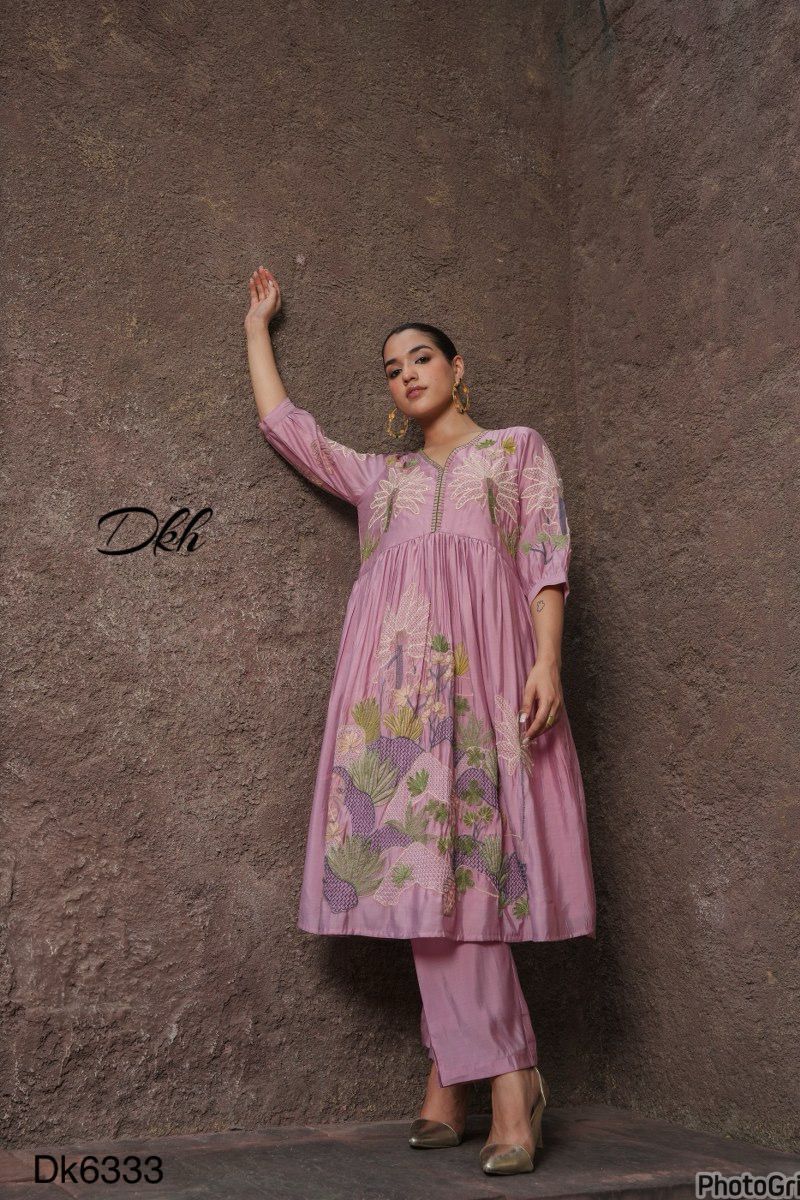 DKH Dk6333  Premium roman silk 3 pc suit set