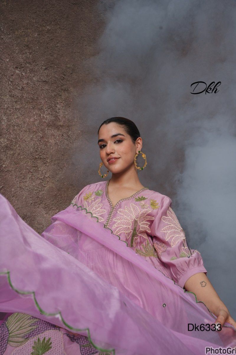 DKH Dk6333  Premium roman silk 3 pc suit set