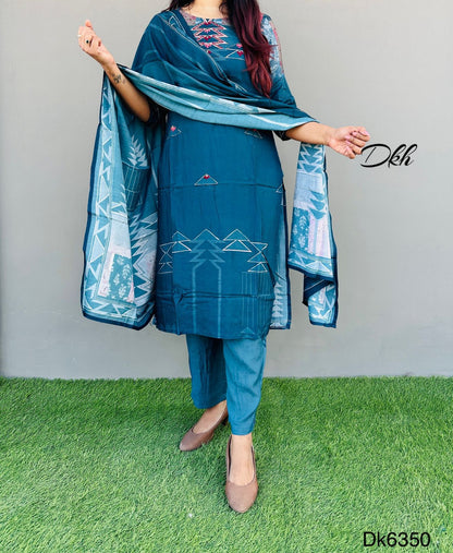 DKH Dk6350  Premium maslin 3 pc suit set