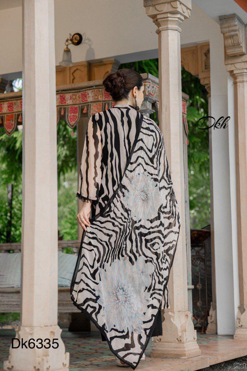 DKH Dk6335  Premium shimmer organza 3 pc suit set