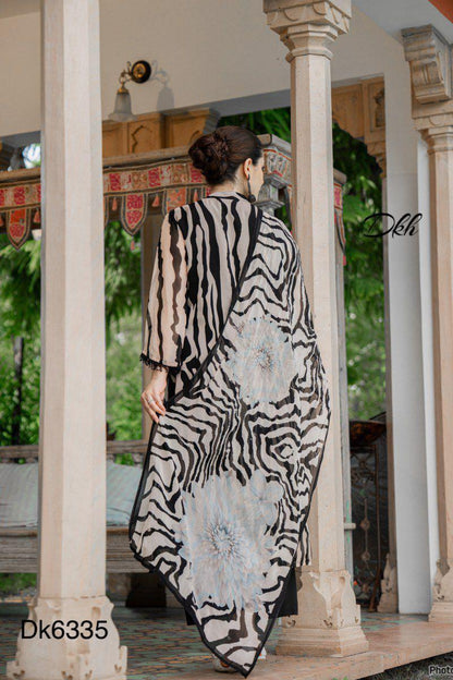 DKH Dk6335  Premium shimmer organza 3 pc suit set
